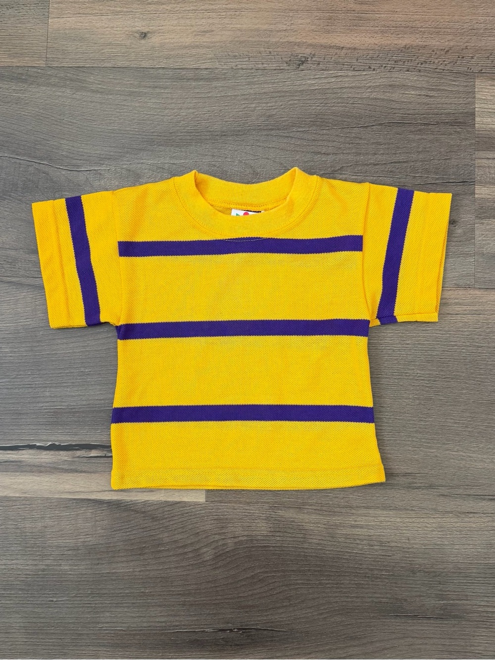 Vintage Circo Toddler Yellow & Purple Striped T-shirt Size 2T